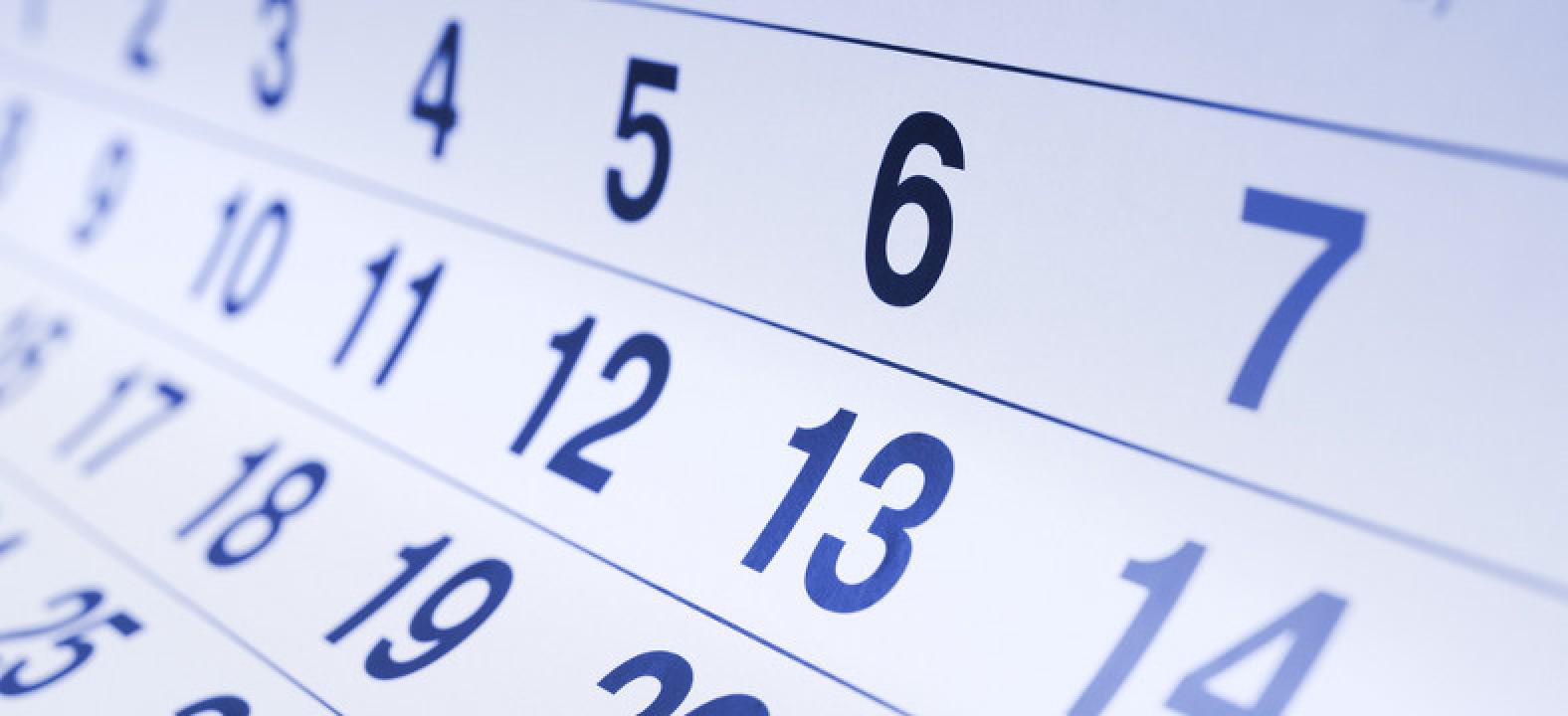 Massage Calendar