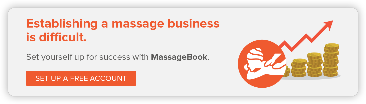 Click to register for a free MassageBook account to set your massage business up for success.